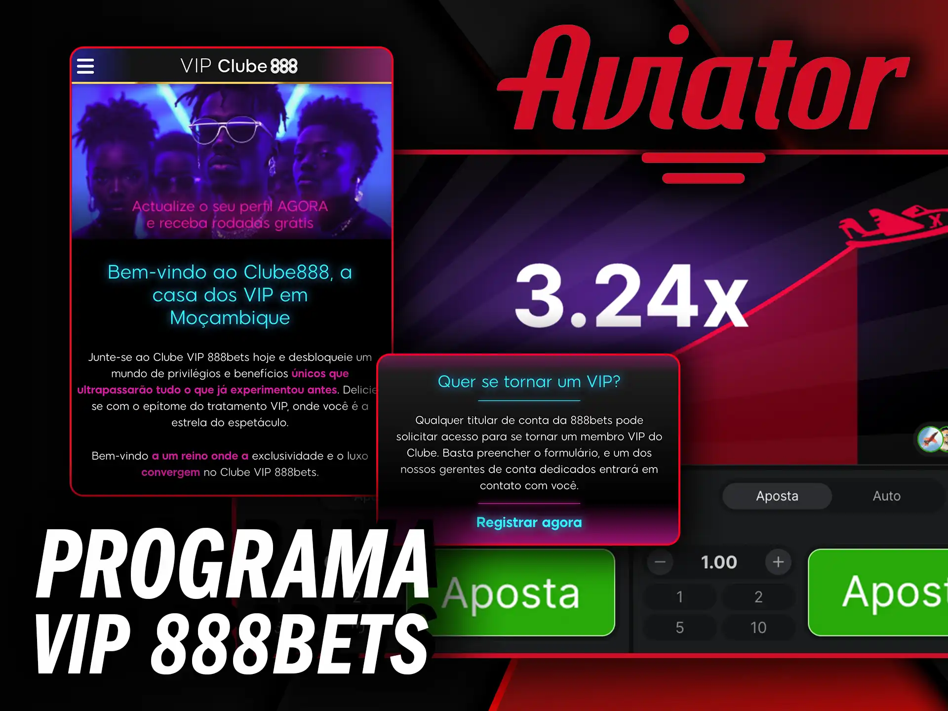 Junte-se ao programa VIP 888Bets e desbloqueie vantagens exclusivas para o Aviator.