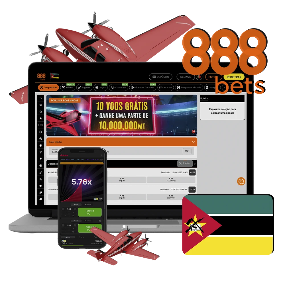 Jogue o melhor 888Bets Aviator Moçambique e decole para ganhos incríveis.