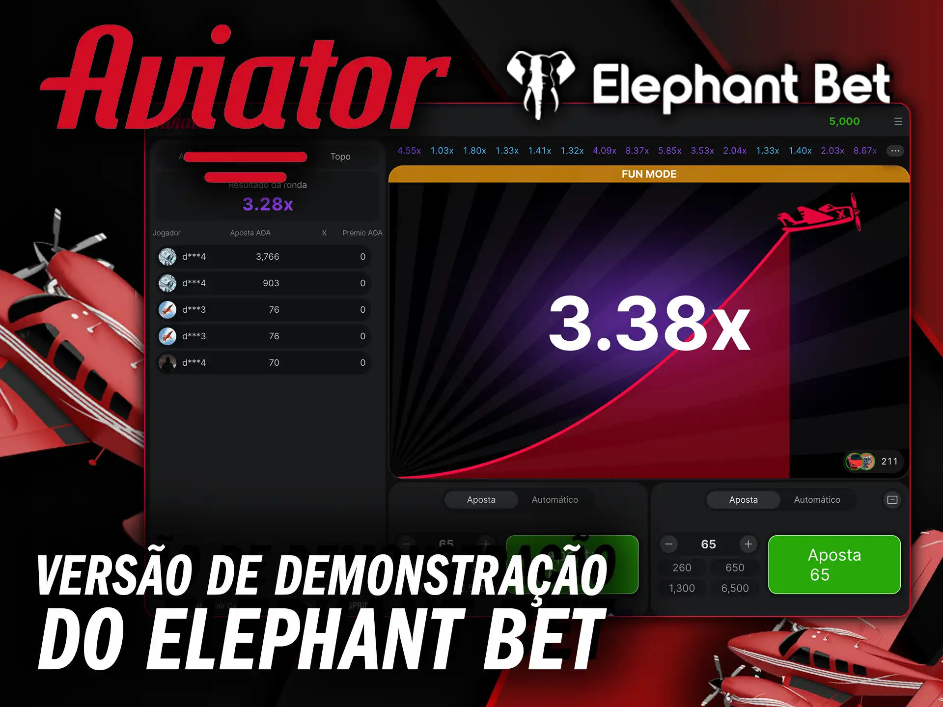 Experimente a versão de demonstração do Elephant Bet Aviator e pratique antes de apostar dinheiro real.