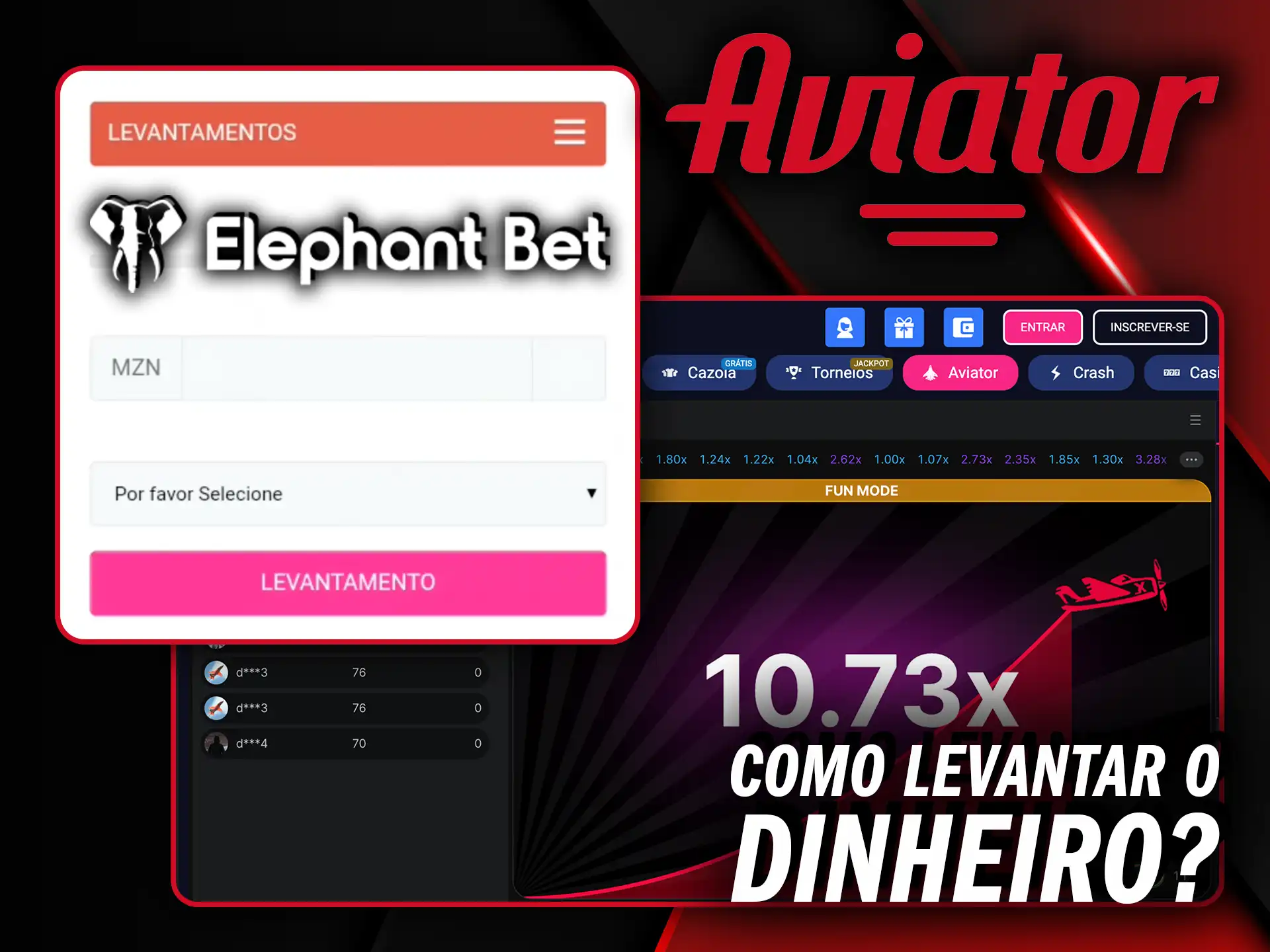 Descubra como levantar o dinheiro de forma rápida e garanta seus ganhos do Aviator Elephant Bet.
