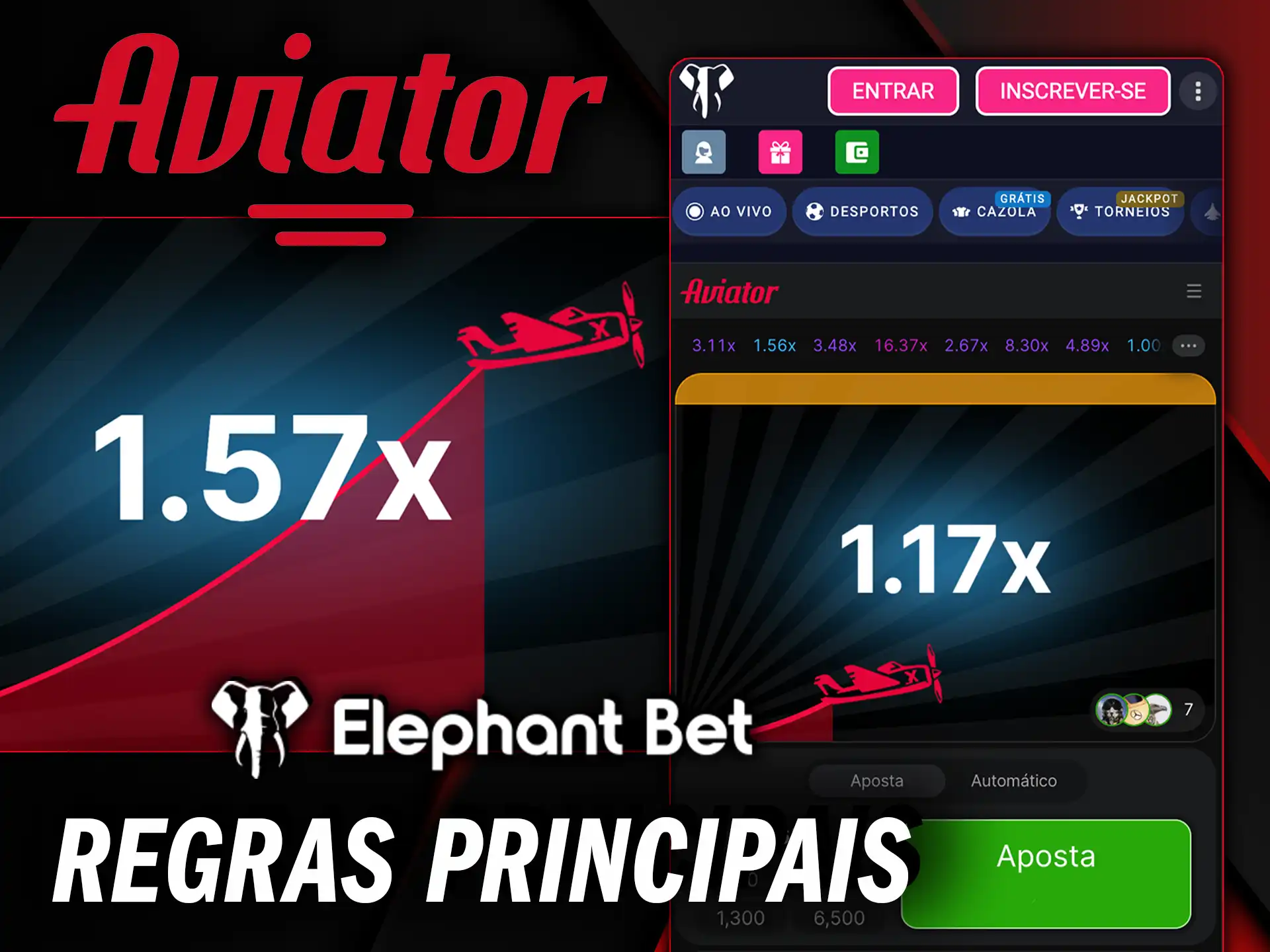 Domine as regras principais do Aviator e conquiste o céu de ganhos no Elephant Bet.