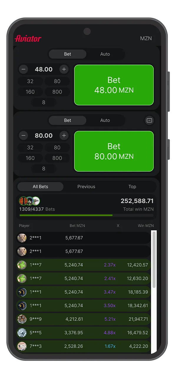 Veja as capturas de ecrã de Aviator gameplay apostas e prepare-se para apostar.