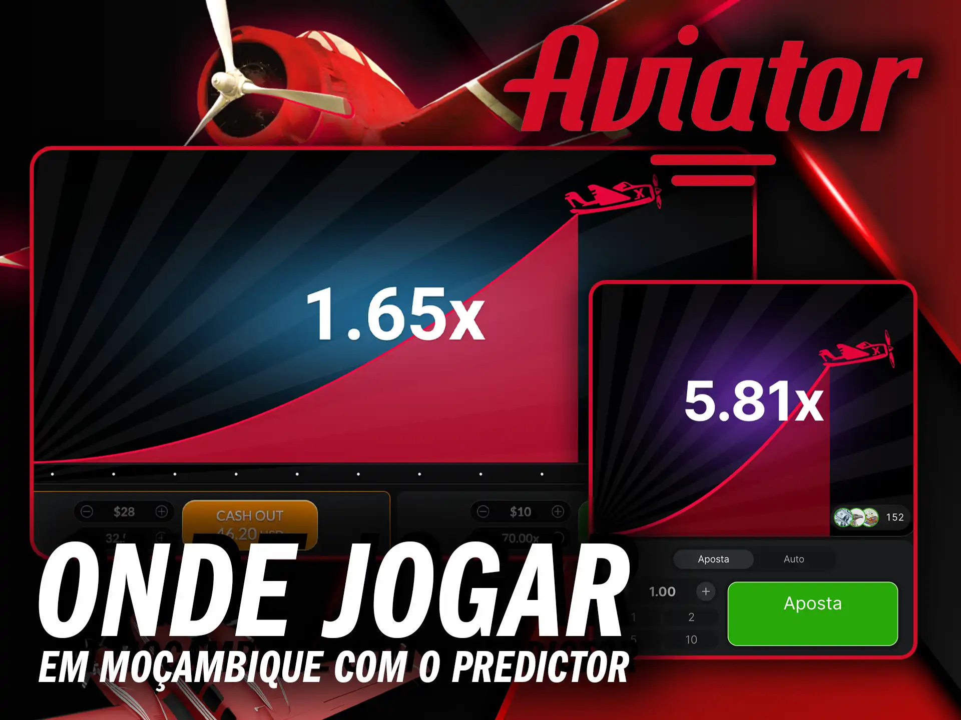 Encontre onde jogar Aviator em Moçambique com o Predictor e comece a apostar.