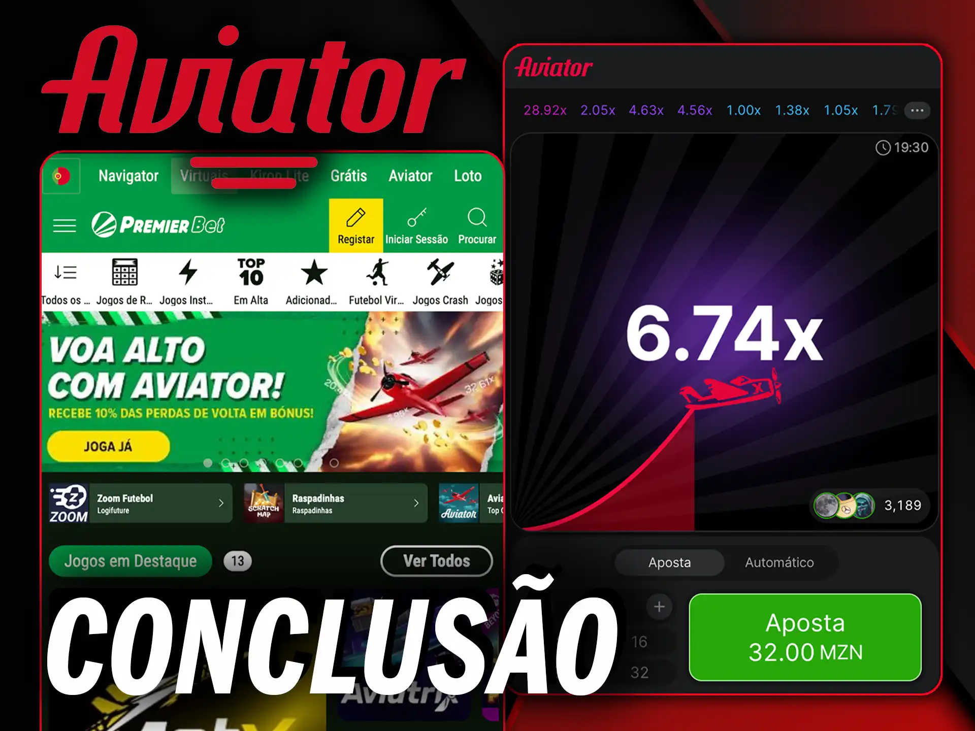 Leia a conclusão vale a pena jogar Aviator no Premier Bet Moçambique e comece a ganhar agora.